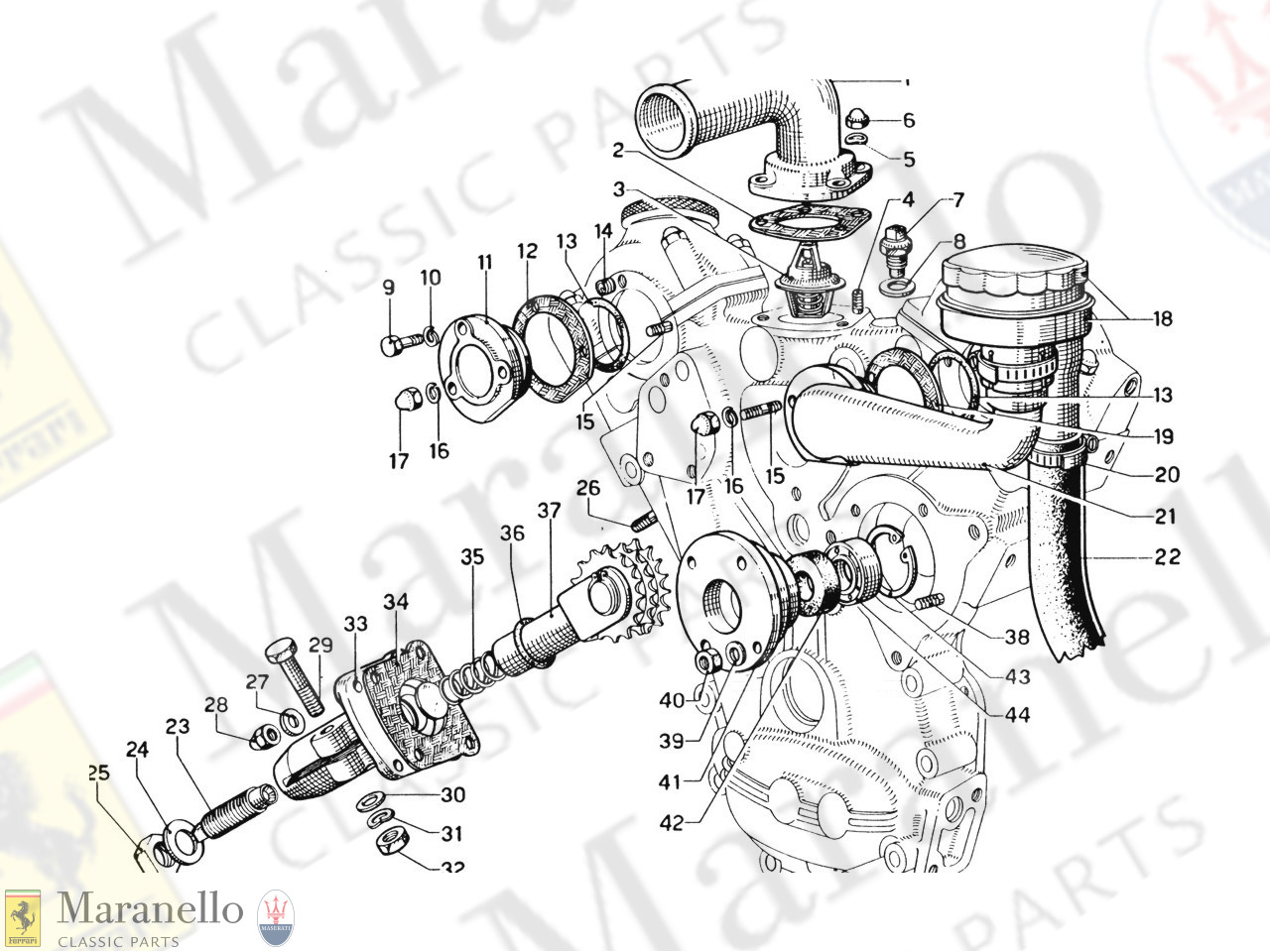 011 - Timing Tensioner & Thermostat