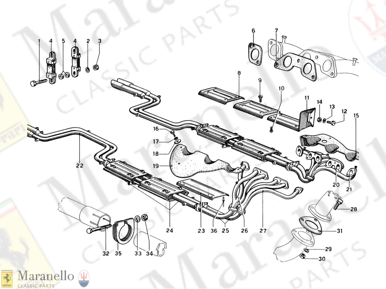 009 - Exhaust Pipes Assembly