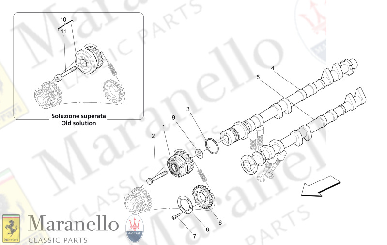 01.23 - 1 LH CYLINDER HEAD CAMSHAFTS