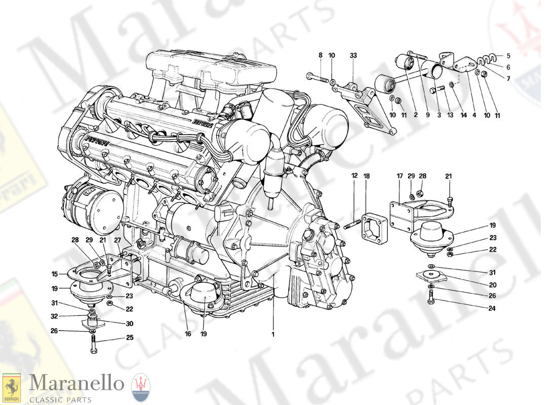 001 - Engine - Gearbox And Supports