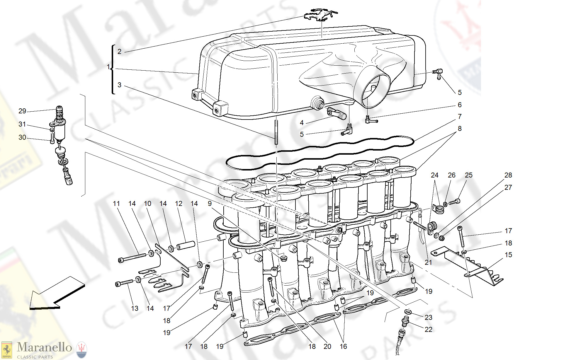 012 - Air Intake Manifold And Air Box
