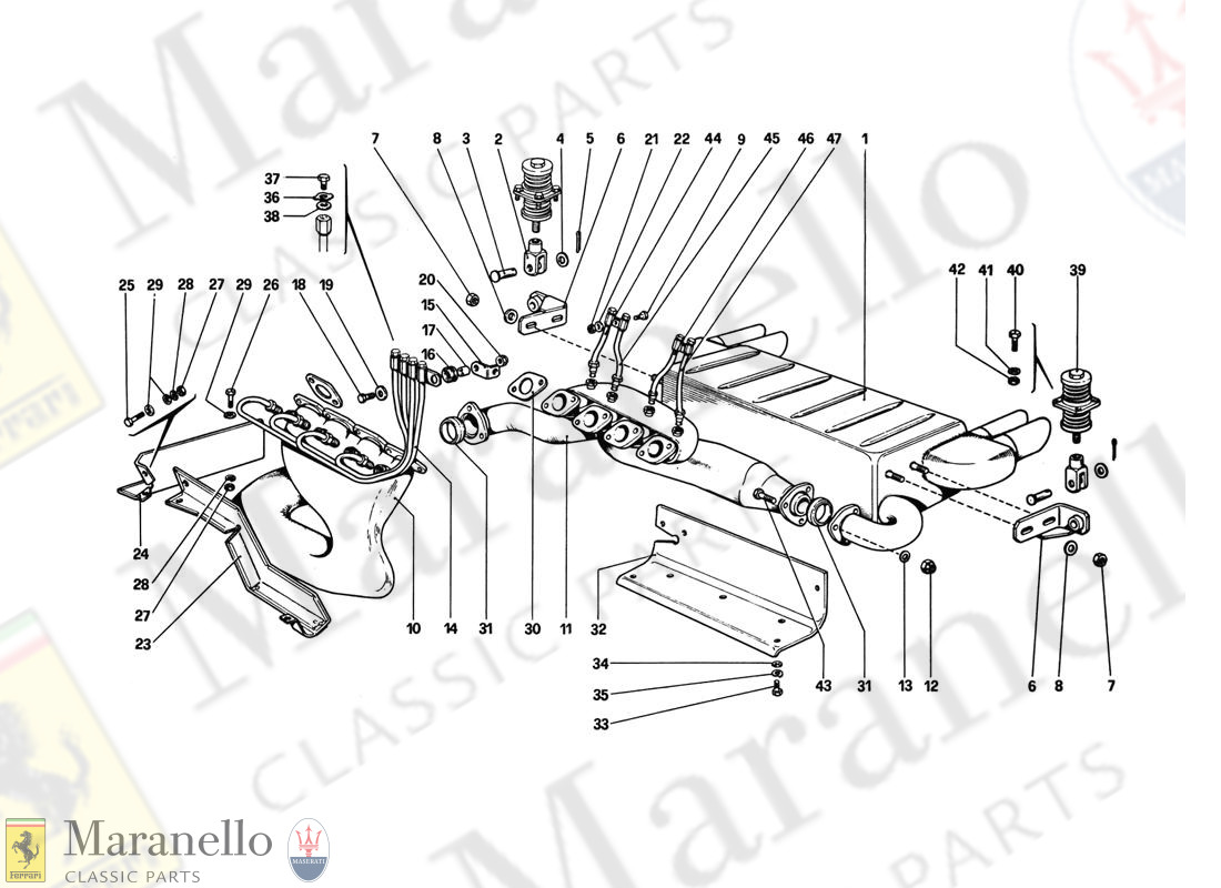 054 - Exhaust System (Variants For Aus Version)