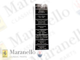 RH Nameplate Fusebox Sticker Large
