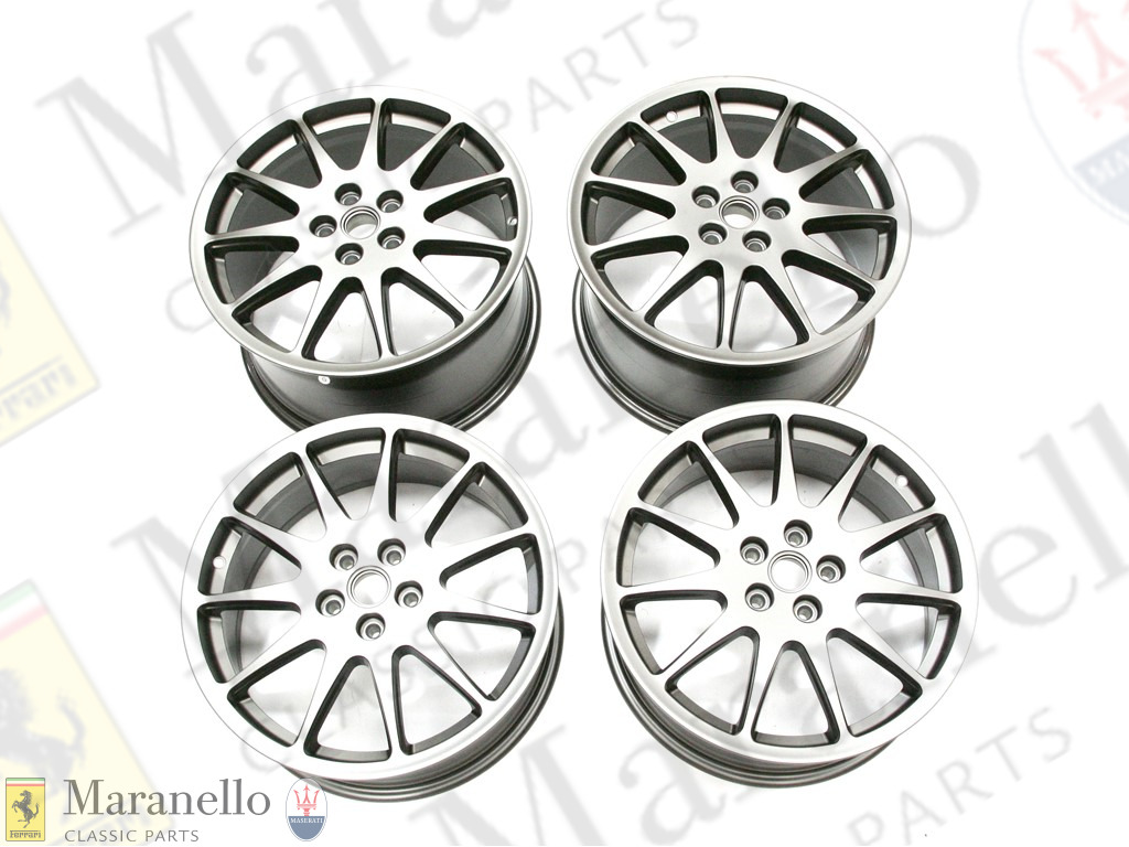355 18" Multi-Spoke Wheel Rims Set (Dark Grey)
